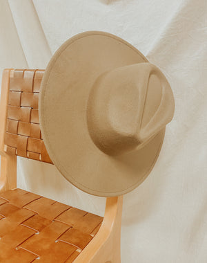 Cassie Wide Brim Hat- Khaki