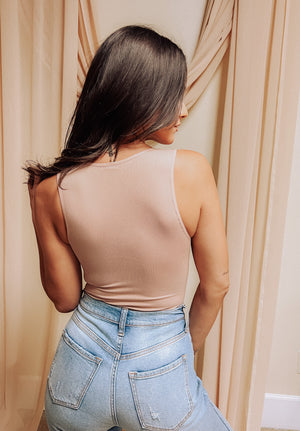 What a Girl Wants Bodysuit- Nude