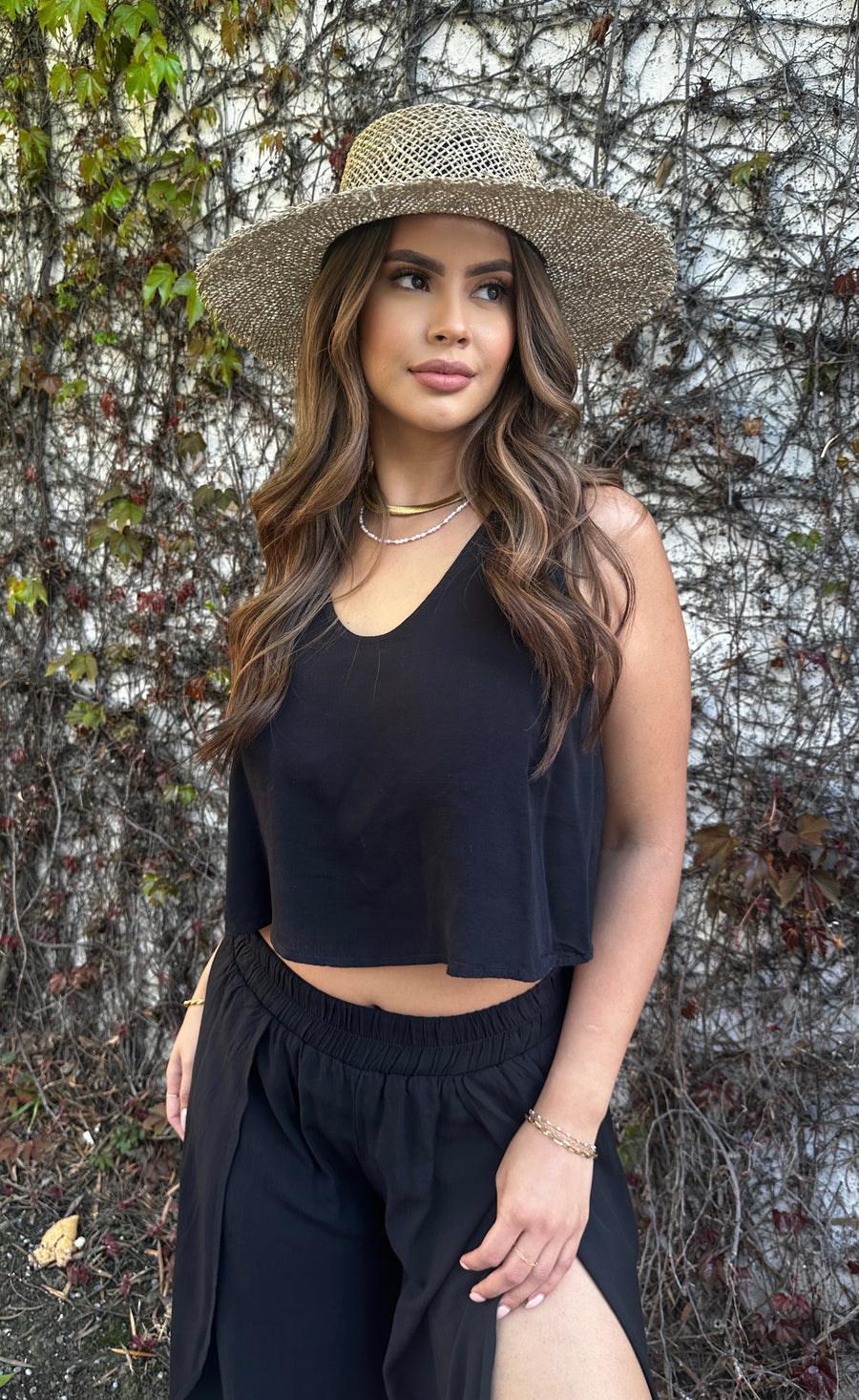 Full Bloom Top - Black