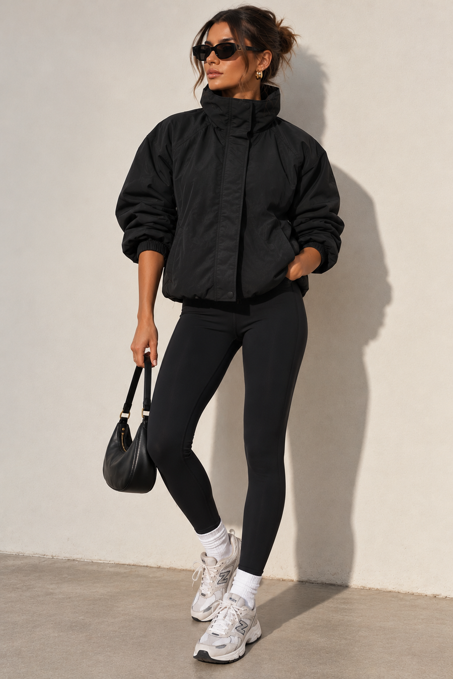 The Statement Windbreaker- Black