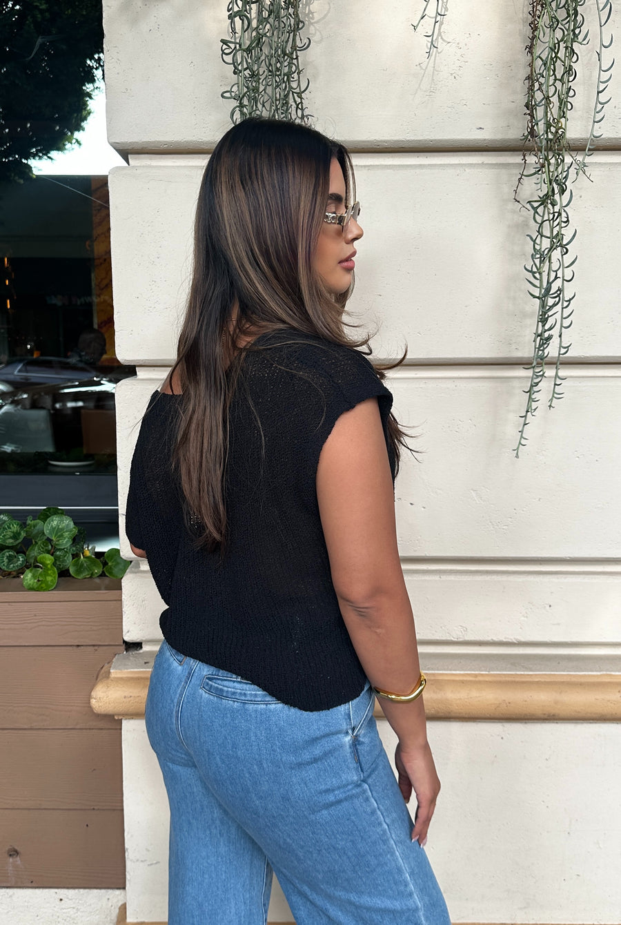 Mila Knit Top- Black