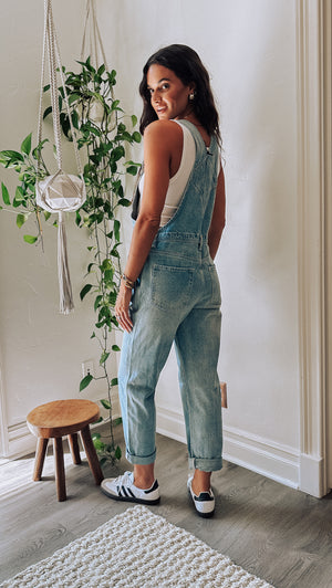 Off Duty Denim Overalls