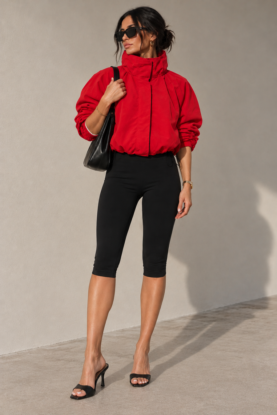 The Statement Windbreaker- Red