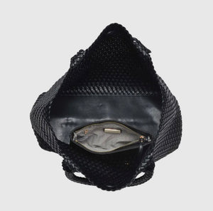 Solana Woven Tote - Black (PRE-ORDER)