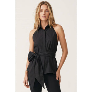 The Westside Tie Top-Black
