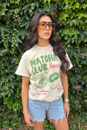 Matcha Club Oversized Tee