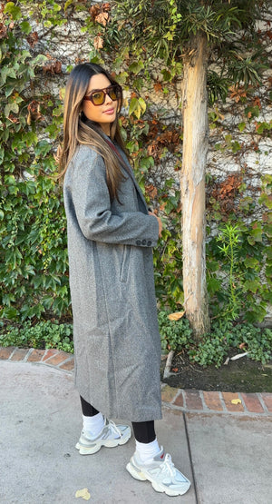 Paige Duster Coat- Charcoal