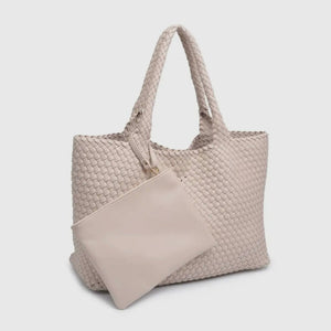 Solana Woven Tote - Ivory  (PRE-ORDER)