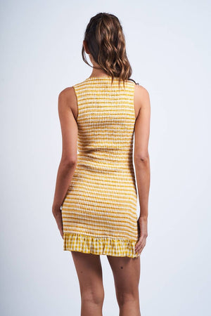 On My Mind Mini Dress- Yellow