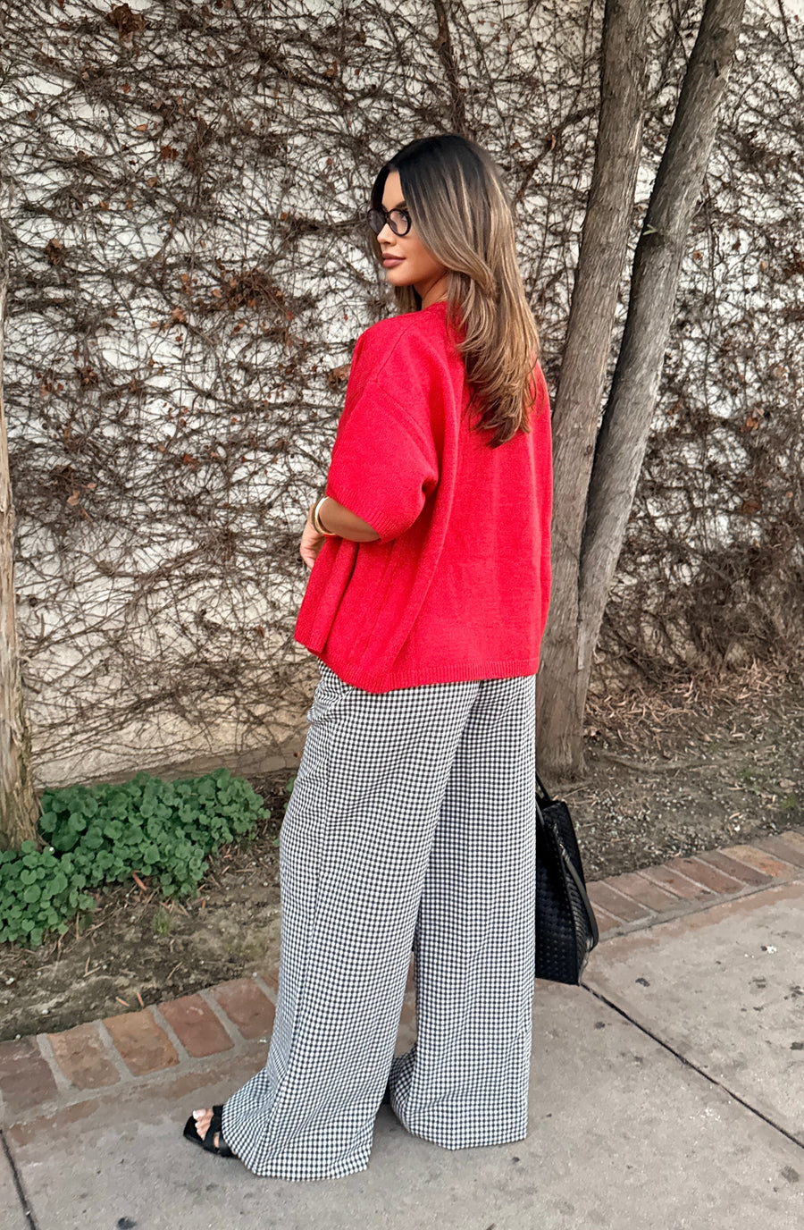 The Easy Crew Cardigan-Red