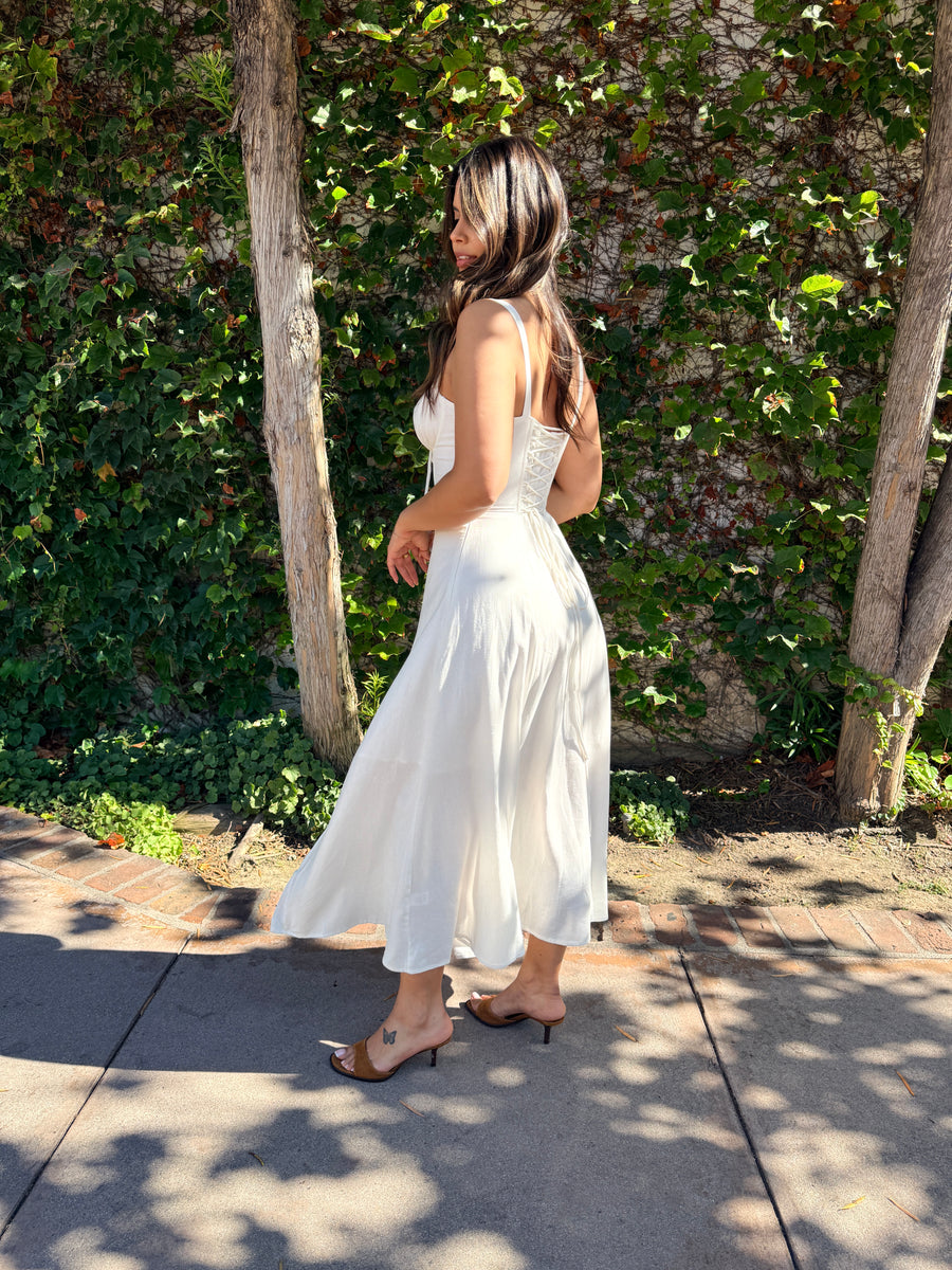 Heaven Sent Corset Dress- Ivory