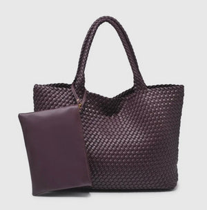 Solana Woven Tote - Espresso