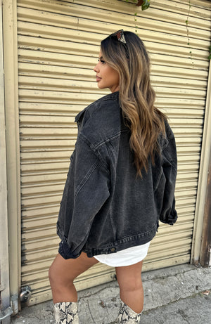 MLennox Denim Jacket -  Washed Black