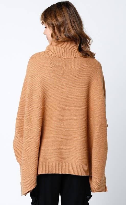 The Aspen Slouch Poncho Sweater