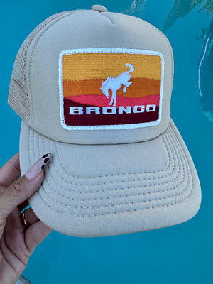 Bronco Logo Tan Classic Hat