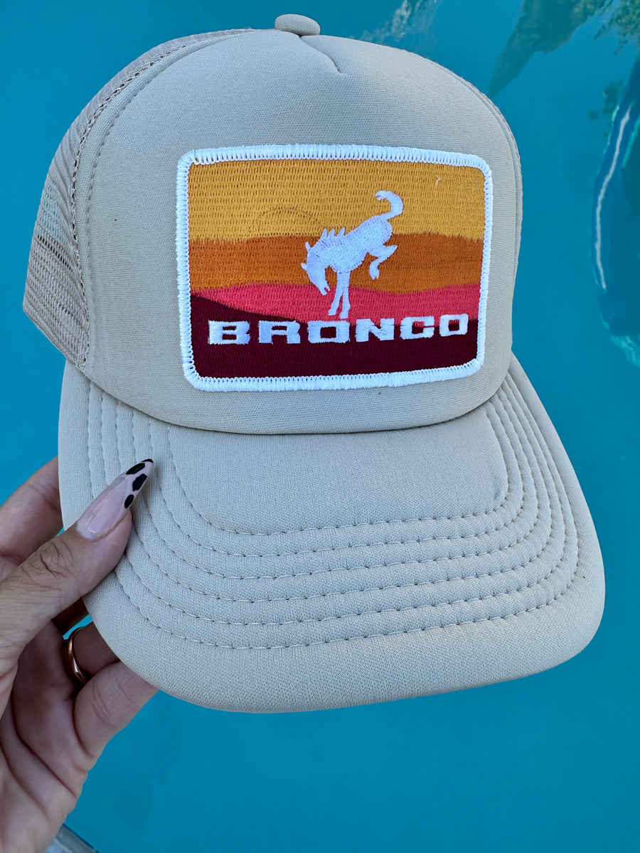 Bronco Logo Tan Classic Hat