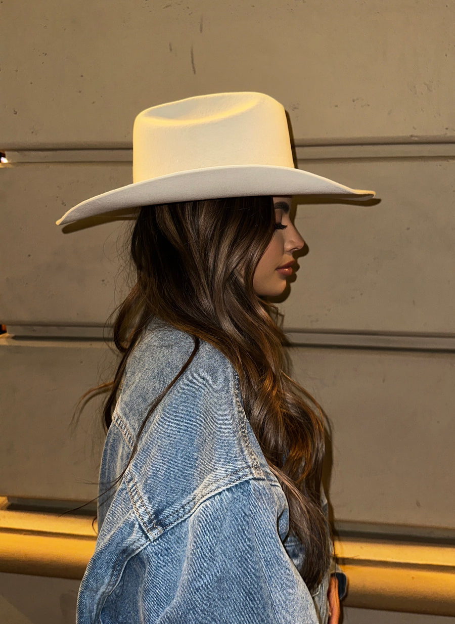 Western Cattleman Cowboy Hat- Ivory