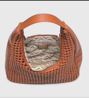 Rene Knit Woven Hobo-Cafe (PRE-ORDER)