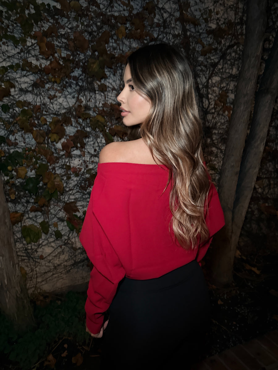 Allure Top- Ferrari Red