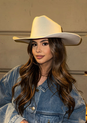 Western Cattleman Cowboy Hat- Ivory