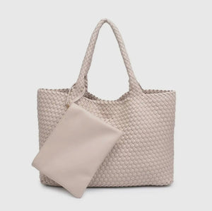 Solana Woven Tote - Ivory  (PRE-ORDER)