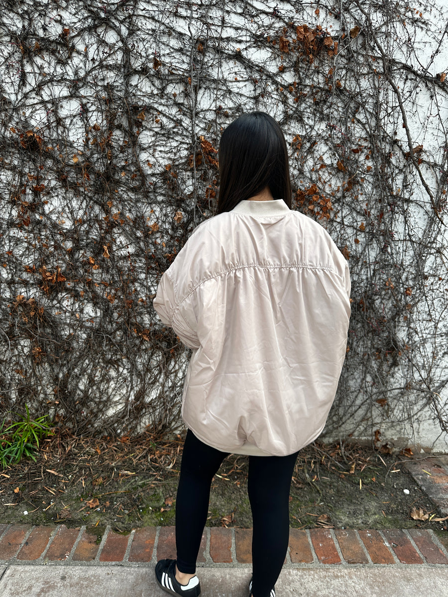 Soul Bomber Jacket- Beige