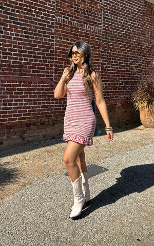 On My Mind Mini Dress- Red