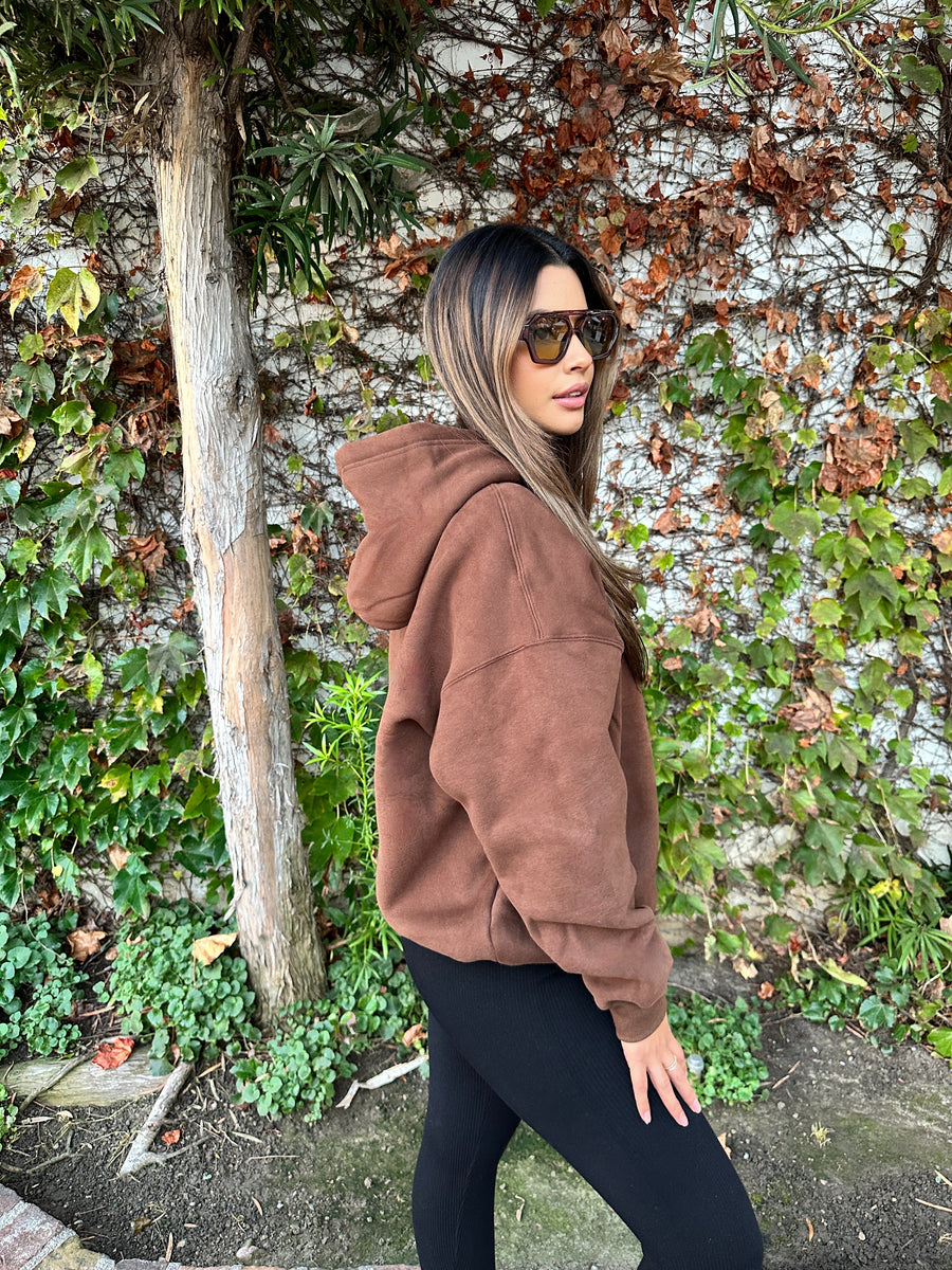 Hoodie- Brown