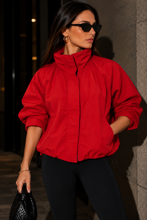 The Statement Windbreaker- Red