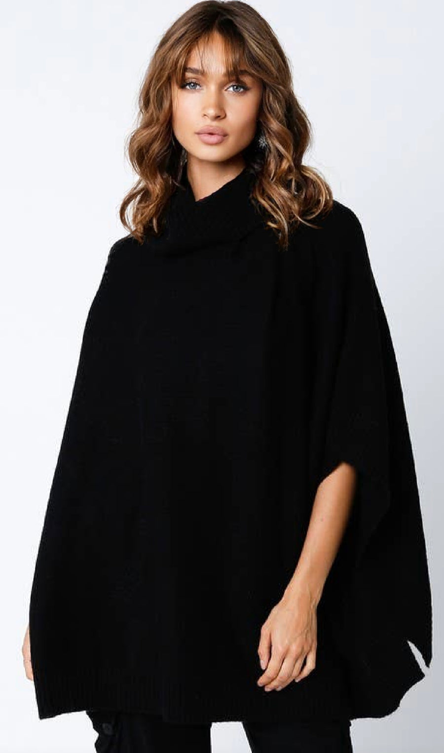 The Aspen Slouch Poncho Sweater
