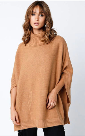 The Aspen Slouch Poncho Sweater