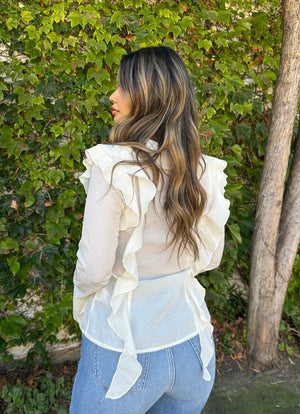 Ethereal Ruffle Top