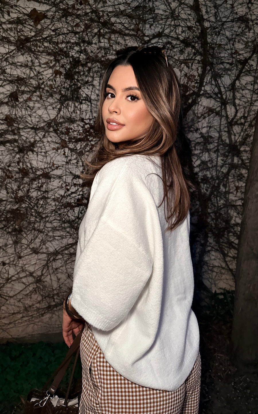 The Easy Crew Cardigan- Ivory