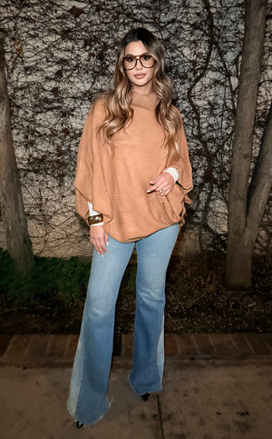 The Aspen Slouch Poncho Sweater