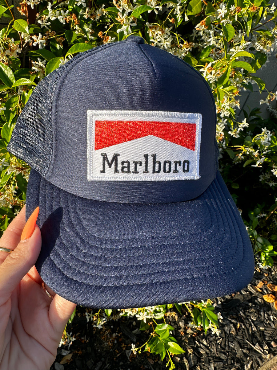 Vintage Marlboro Logo Navy Classic Hat