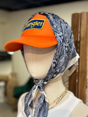 Vintage Wrangler Orange Classic Hat