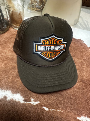 Harley Davidson Patch Brown Classic Hat