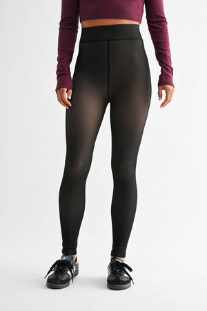 Fleece Lined High-Waisted Tights