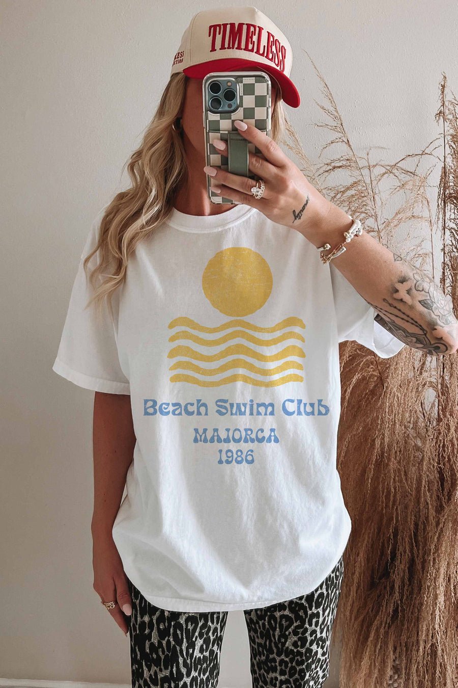 Majorca Oversized Tee: Ivory