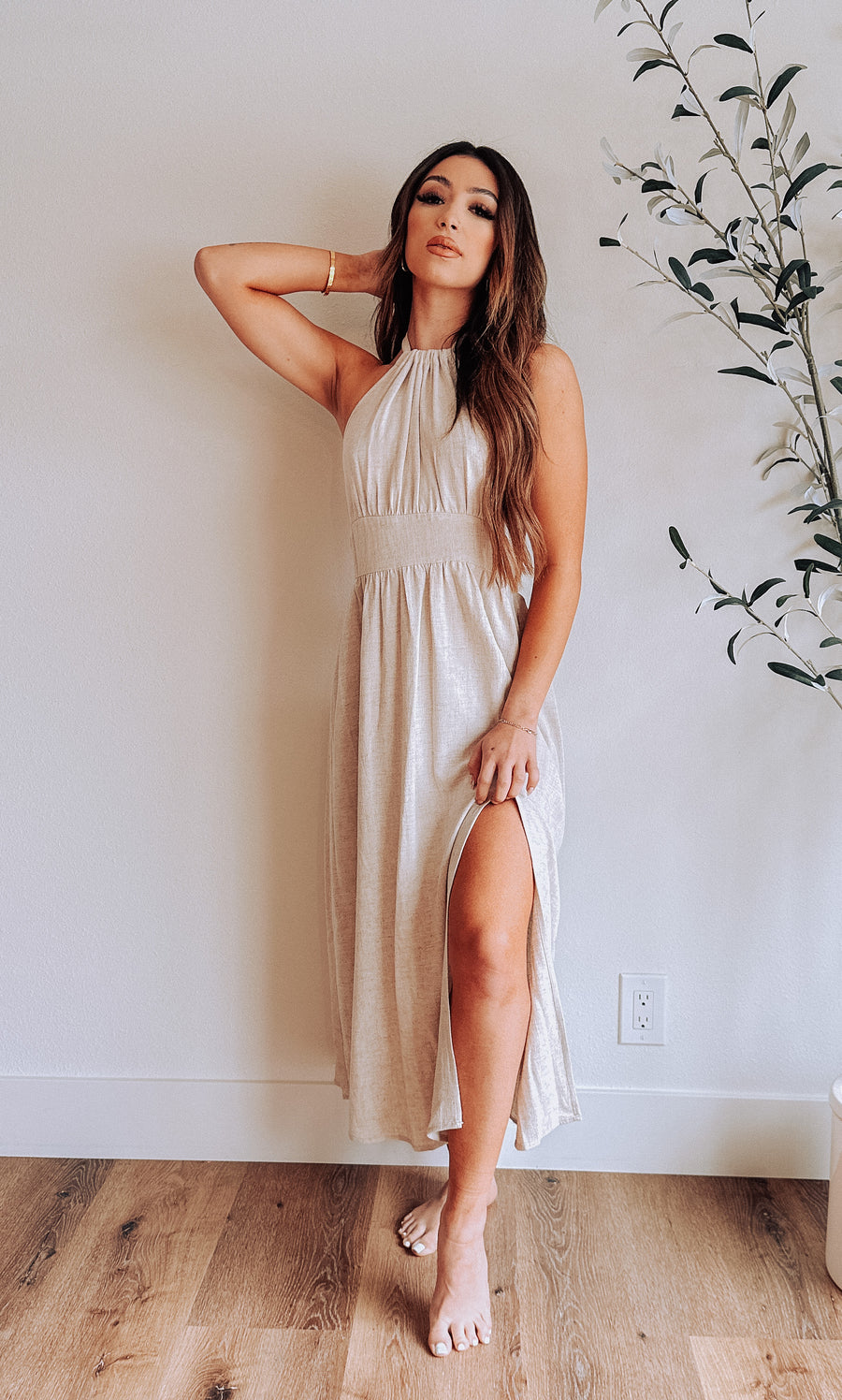 Elise Linen Dress