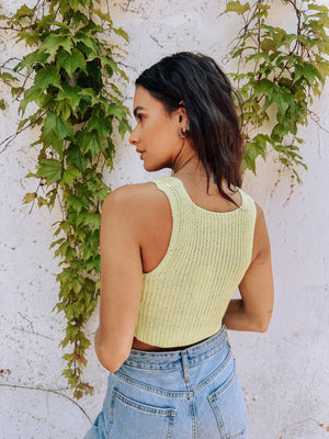 Serenity Knit Tank- Lime