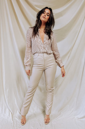 Femme Fatale Pant - Beige