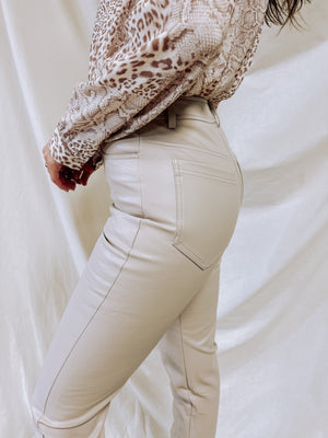 Femme Fatale Pant - Beige