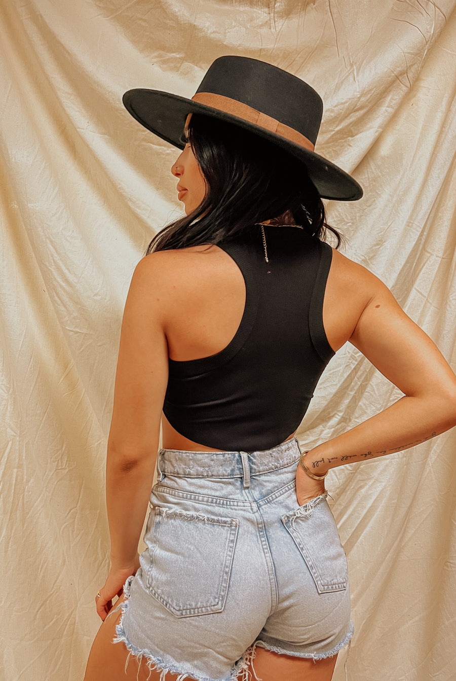 Set Up Crop Tank - Black
